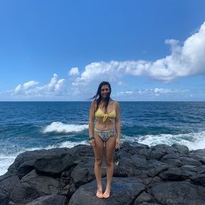 Two piece high waisted bikini